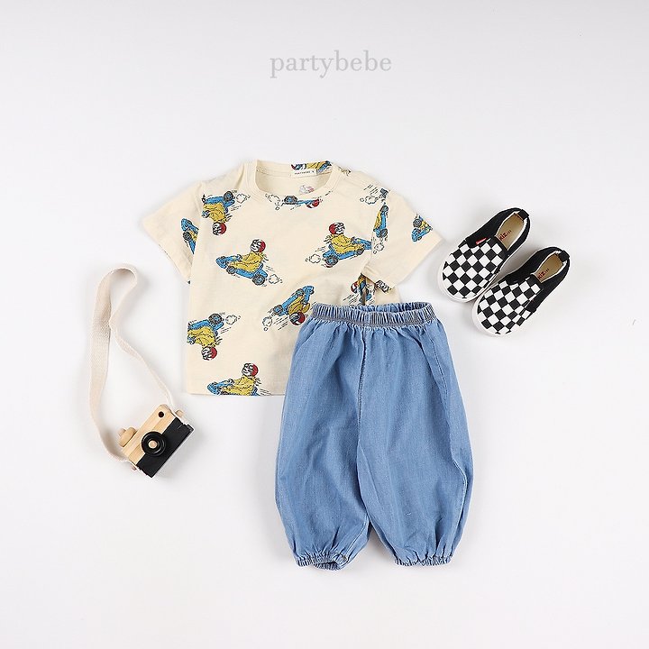 Party Kids - Korean Baby Fashion - #babyootd - Blue Pants - 8
