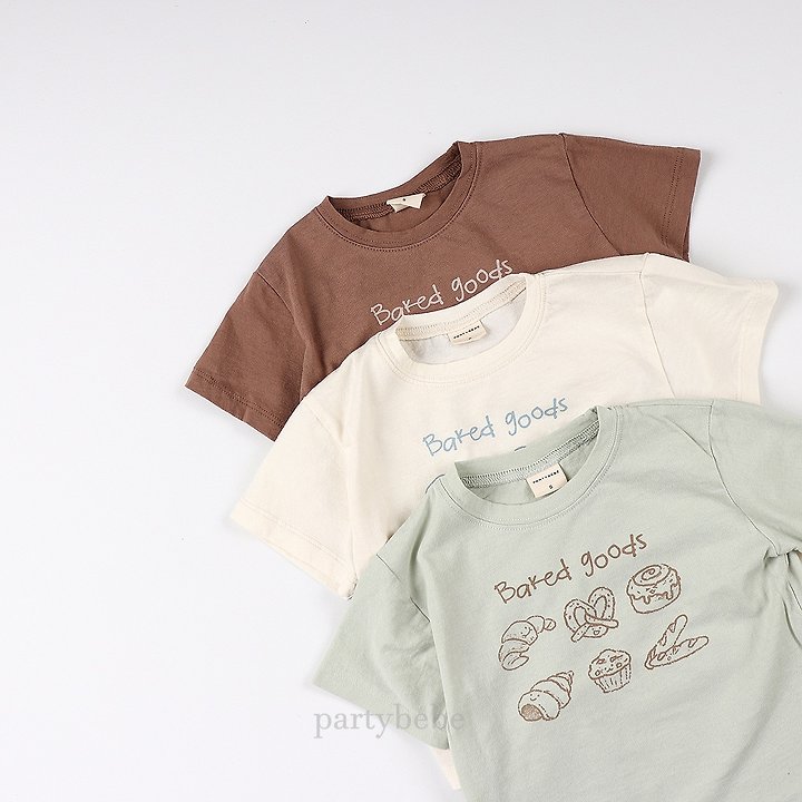 Party Kids - Korean Baby Fashion - #babyootd - Bread Tee - 6