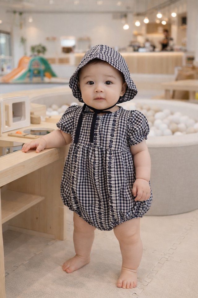 Party Kids - Korean Baby Fashion - #babyootd - Atelier Suit Set (with Bucket Hat) - 5