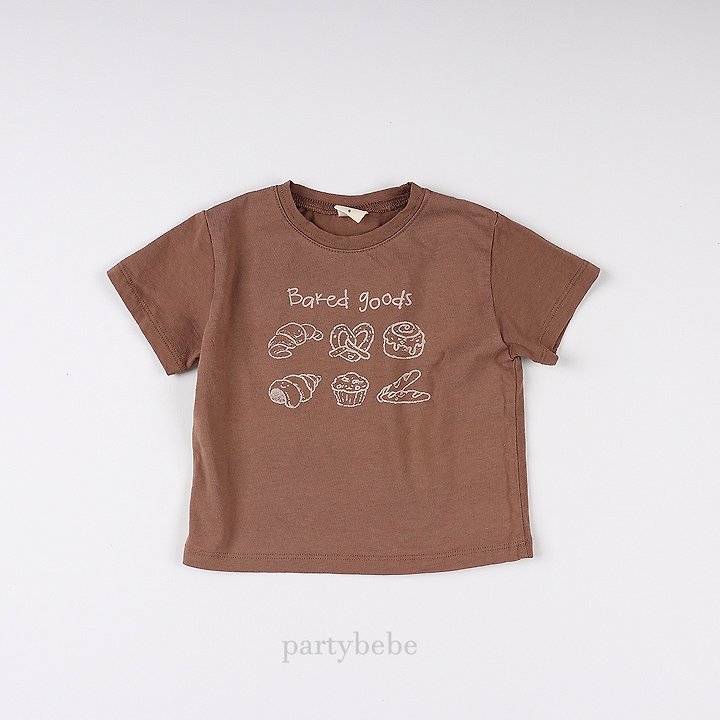 Party Kids - Korean Baby Fashion - #babyoutfit - Bread Tee - 8