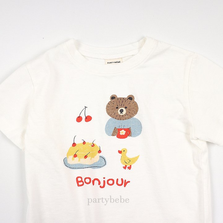 Party Kids - Korean Baby Fashion - #babyoutfit - Bonjour Tee - 6