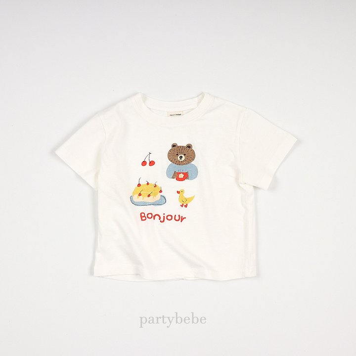 Party Kids - Korean Baby Fashion - #babyoutfit - Bonjour Tee - 7