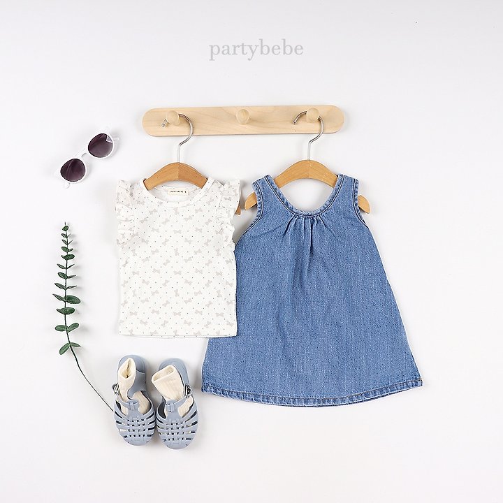 Party Kids - Korean Baby Fashion - #babyoutfit - Ribbon Tee - 12