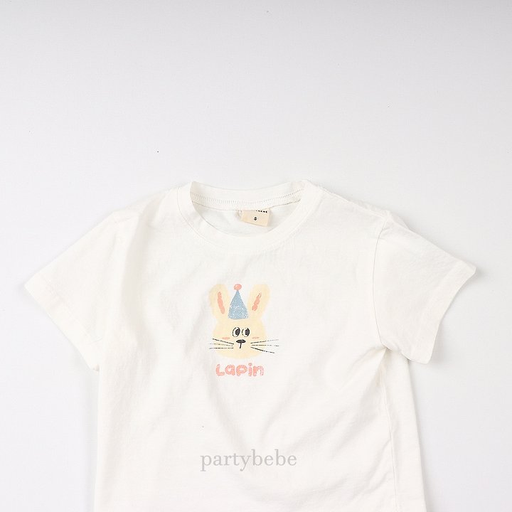 Party Kids - Korean Baby Fashion - #babyoutfit - Rabbit Tee - 10