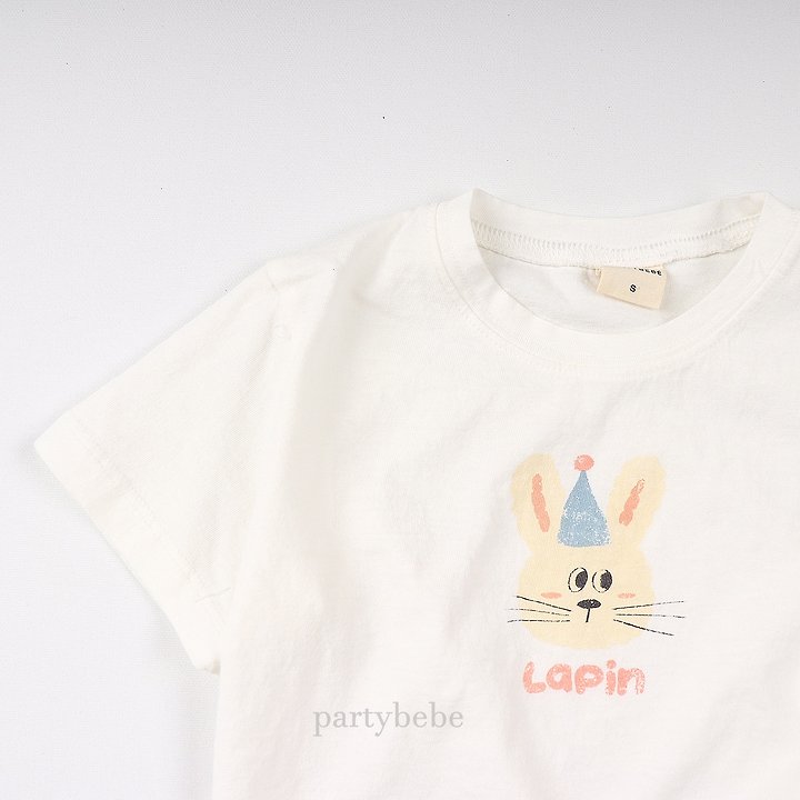Party Kids - Korean Baby Fashion - #babyoutfit - Rabbit Tee - 11