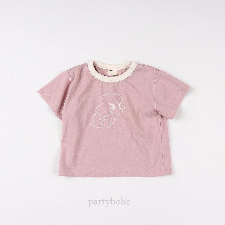 Party Kids - Korean Baby Fashion - #babyoutfit - Line Puppy Tee - 10
