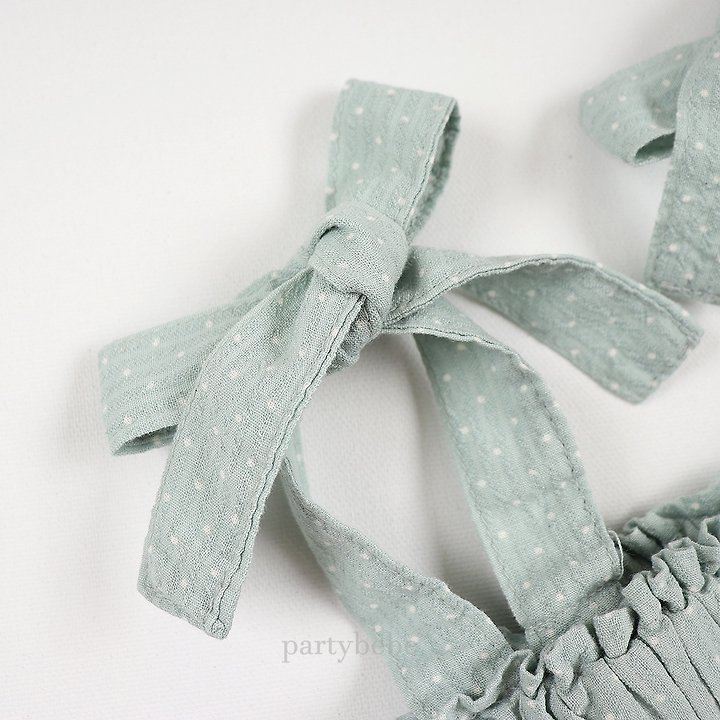 Party Kids - Korean Baby Fashion - #babyoutfit - Dot Overalls - 8