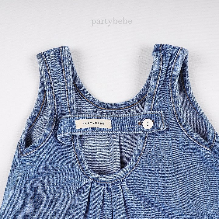 Party Kids - Korean Baby Fashion - #babyoutfit - The Blue One-piece - 5