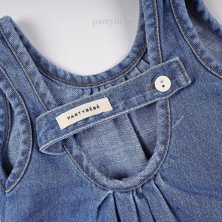 Party Kids - Korean Baby Fashion - #babyoutfit - The Blue One-piece - 6