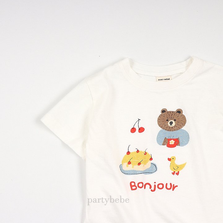 Party Kids - Korean Baby Fashion - #babywear - Bonjour Tee - 8