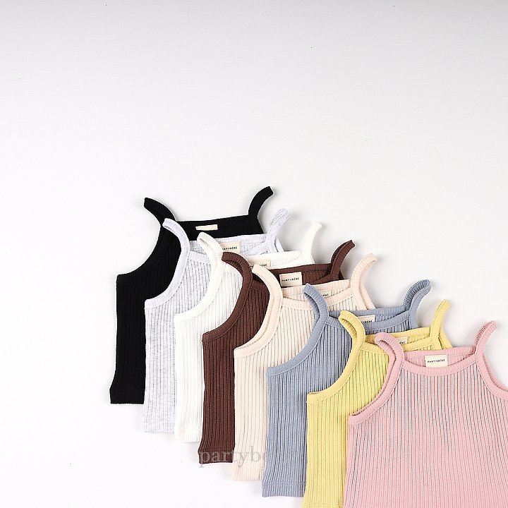 Party Kids - Korean Baby Fashion - #babywear - Soft Strap Sleeveless - 3