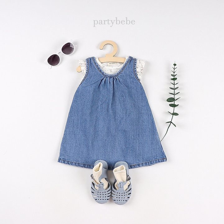 Party Kids - Korean Baby Fashion - #babywear - The Blue One-piece - 7