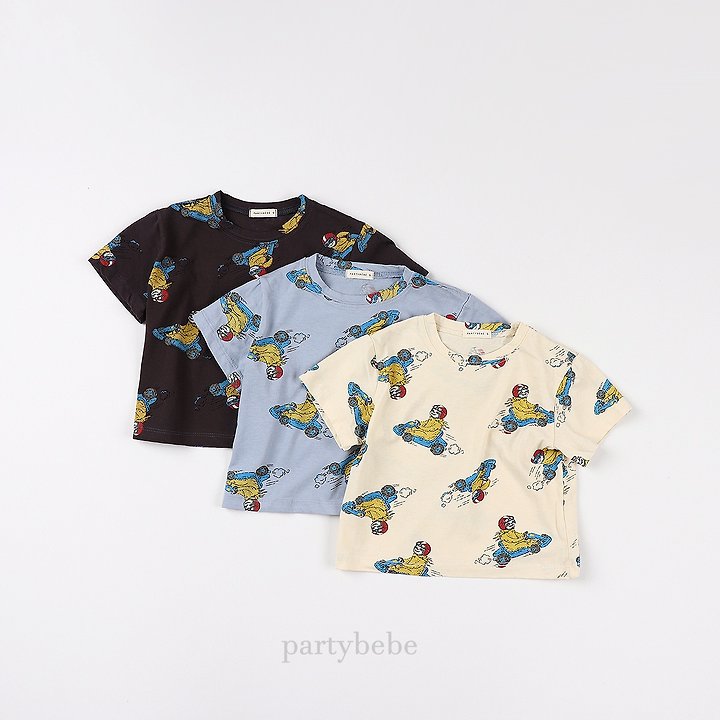 Party Kids - Korean Baby Fashion - #babyoutfit - Go Go Tee - 4