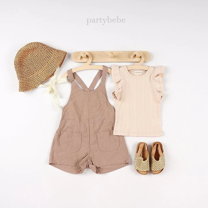 Party Kids - Korean Baby Fashion - #onlinebabyboutique - Airy Overalls - 6