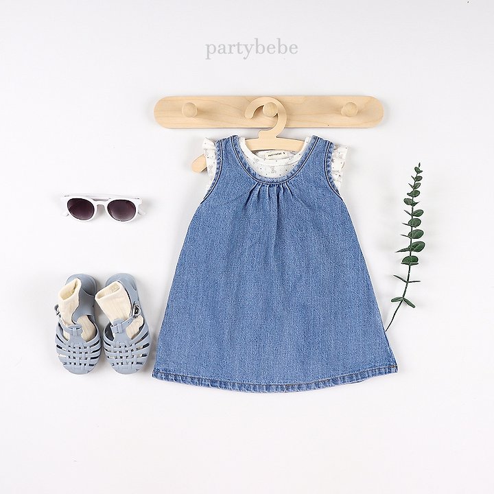 Party Kids - Korean Baby Fashion - #onlinebabyboutique - The Blue One-piece - 8