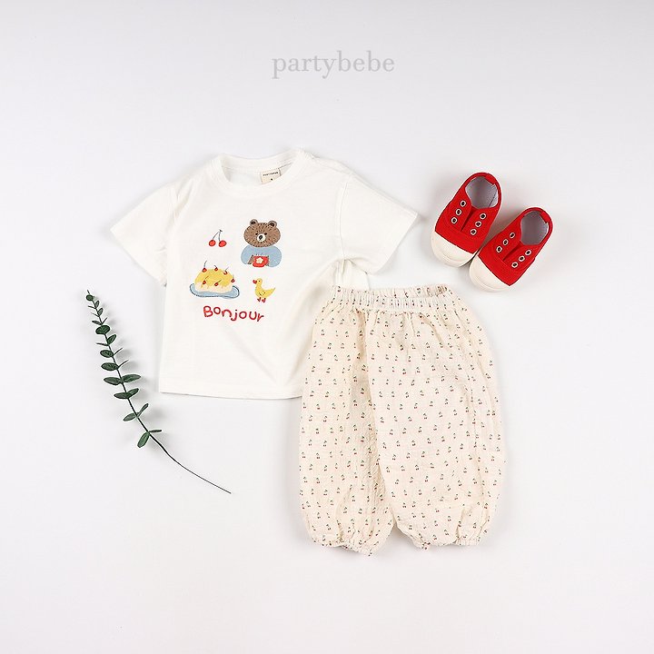 Party Kids - Korean Baby Fashion - #onlinebabyshop - Cherry Pants - 11