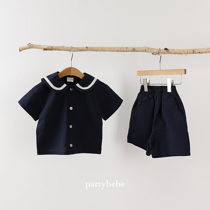 Party Kids - Korean Baby Fashion - #onlinebabyboutique - Marine Set - 4