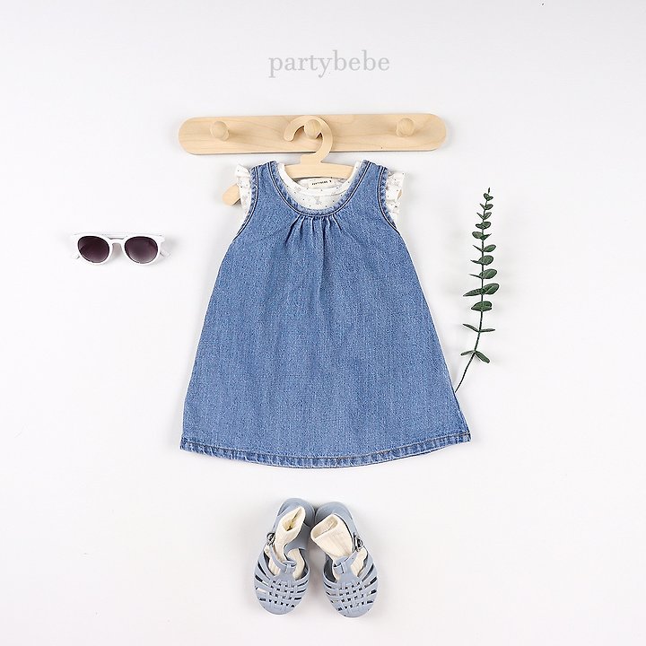Party Kids - Korean Baby Fashion - #onlinebabyshop - The Blue One-piece - 9