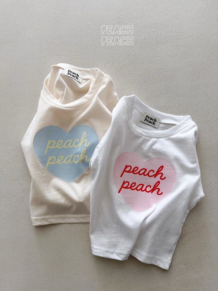 Peach Peach - Korean Children Fashion - #kidzfashiontrend - Peach Tee - 4