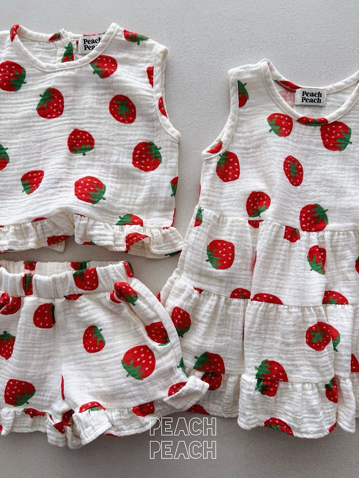 Peach Peach - Korean Children Fashion - #Kfashion4kids - Strawberry One-piece - 10