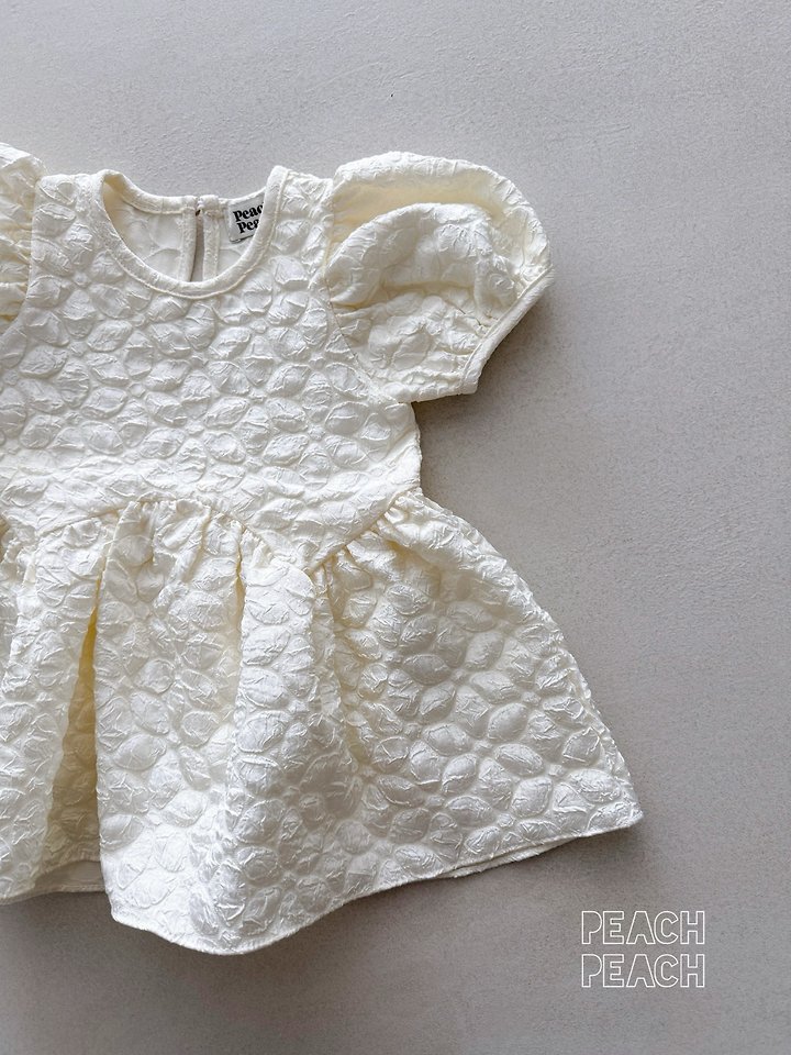 Peach Peach - Korean Children Fashion - #Kfashion4kids - Amelie Blouse Mini One-piece - 6