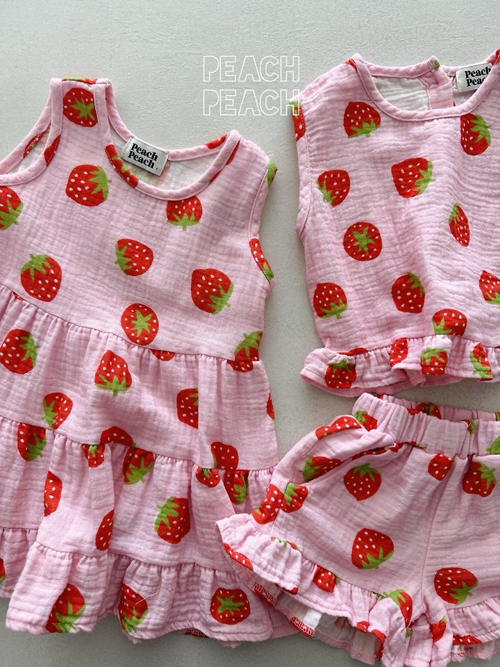Peach Peach - Korean Children Fashion - #childofig - Strawberry Pants - 12