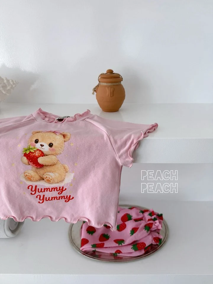 Peach Peach - Korean Children Fashion - #childofig - Yummy Yummy Tee - 12