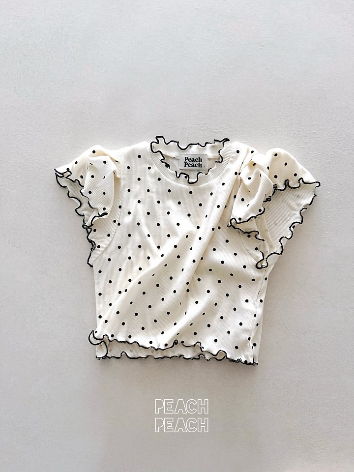 Peach Peach - Korean Children Fashion - #childrensboutique - Apple Tee - 6