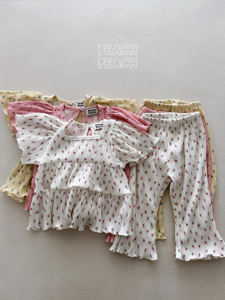 Peach Peach - Korean Children Fashion - #childrensboutique - Coco Pleated Set - 5