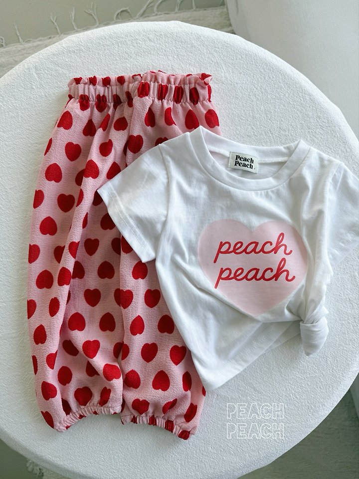 Peach Peach - Korean Children Fashion - #designkidswear - Peach Tee - 12