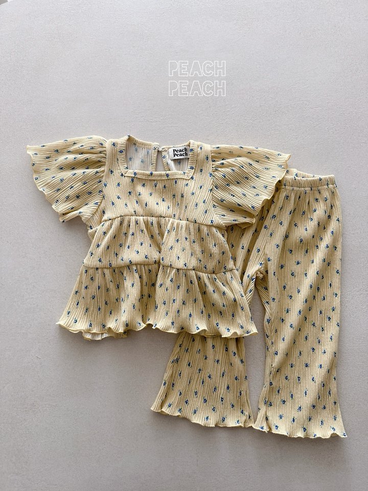 Peach Peach - Korean Children Fashion - #fashionkids - Coco Pleated Set - 8
