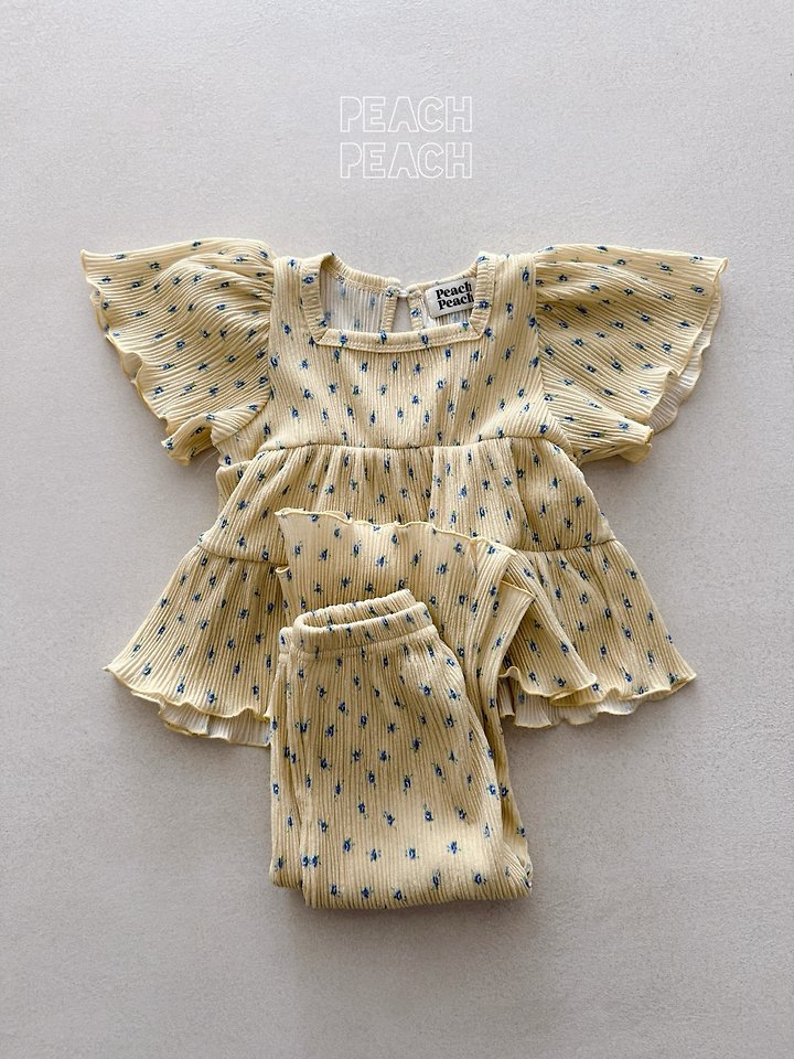 Peach Peach - Korean Children Fashion - #kidsshorts - Coco Pleated Set - 9