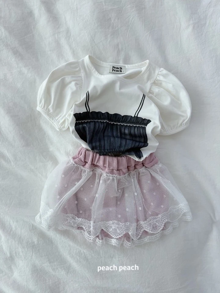 Peach Peach - Korean Children Fashion - #kidsshorts - Anna Tee - 7