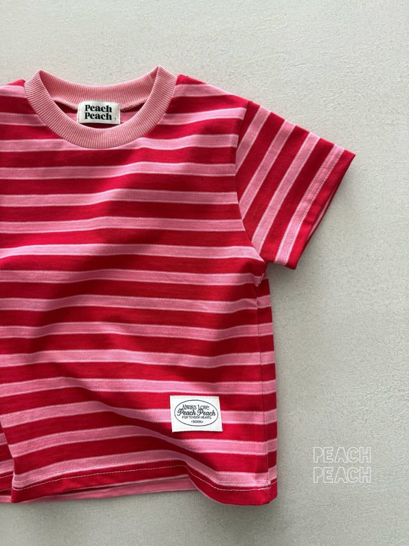 Peach Peach - Korean Children Fashion - #kidsshorts - Blackberry Tee - 12