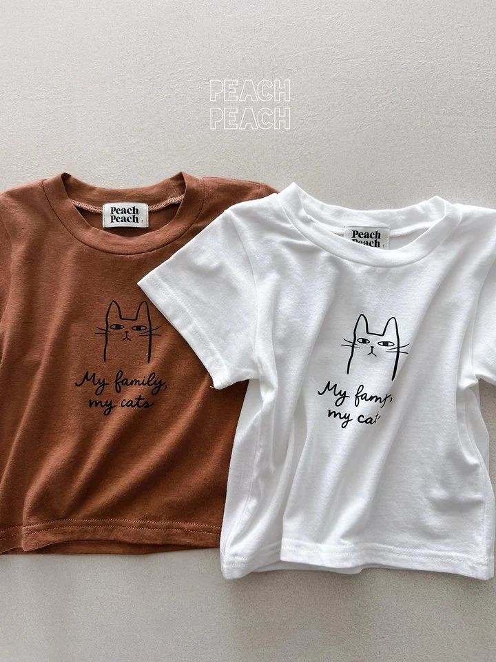 Peach Peach - Korean Children Fashion - #kidsshorts - Momo Tee - 6