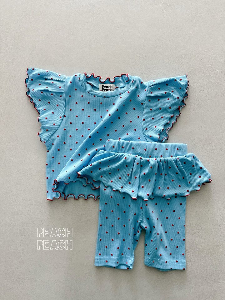 Peach Peach - Korean Children Fashion - #kidzfashiontrend - Apple Tee - 12