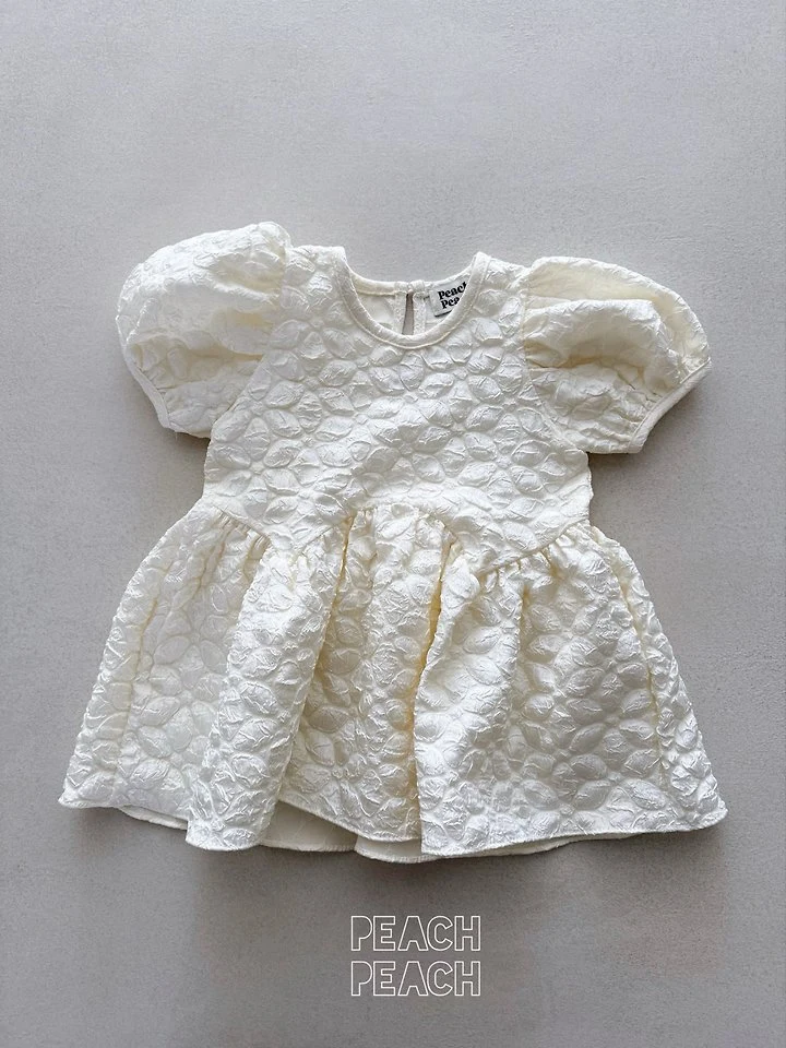 Peach Peach - Korean Children Fashion - #kidzfashiontrend - Amelie Blouse Mini One-piece - 5