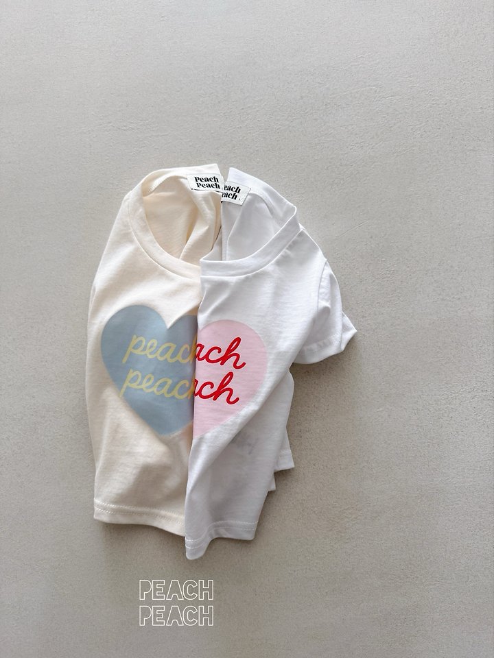 Peach Peach - Korean Children Fashion - #littlefashionista - Peach Tee - 5