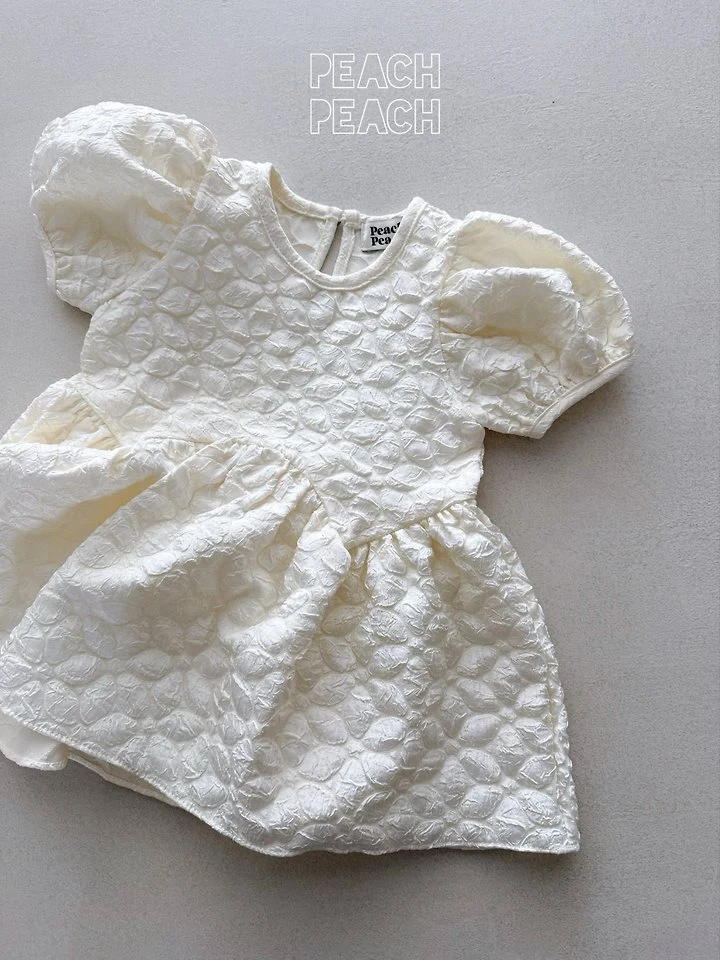 Peach Peach - Korean Children Fashion - #magicofchildhood - Amelie Blouse Mini One-piece - 8