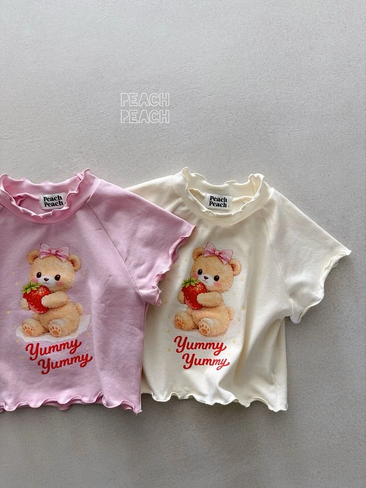 Peach Peach - Korean Children Fashion - #magicofchildhood - Yummy Yummy Tee - 6
