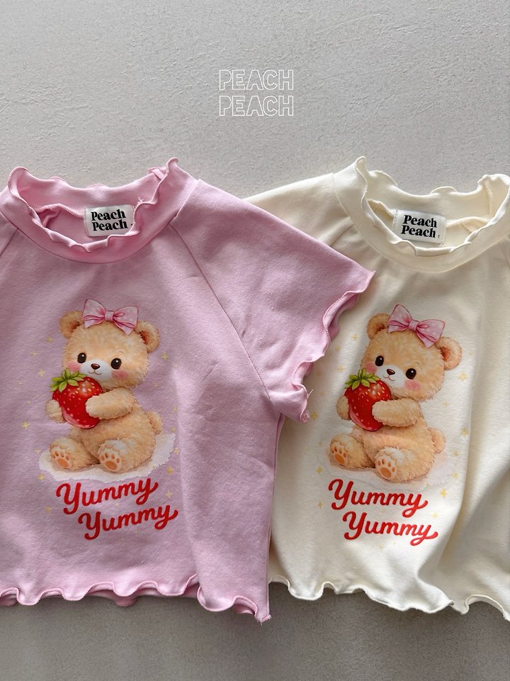 Peach Peach - Korean Children Fashion - #minifashionista - Yummy Yummy Tee - 7
