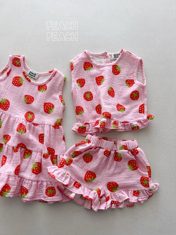 Peach Peach - Korean Children Fashion - #prettylittlegirls - Strawberry Pants - 11
