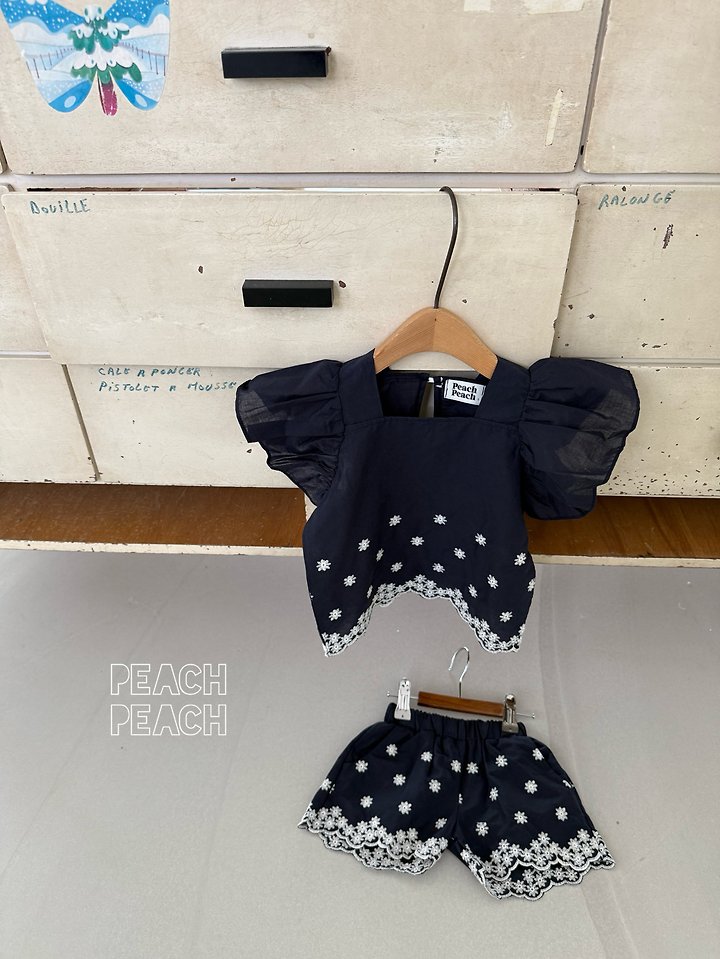 Peach Peach - Korean Children Fashion - #minifashionista - Adelle Set - 4