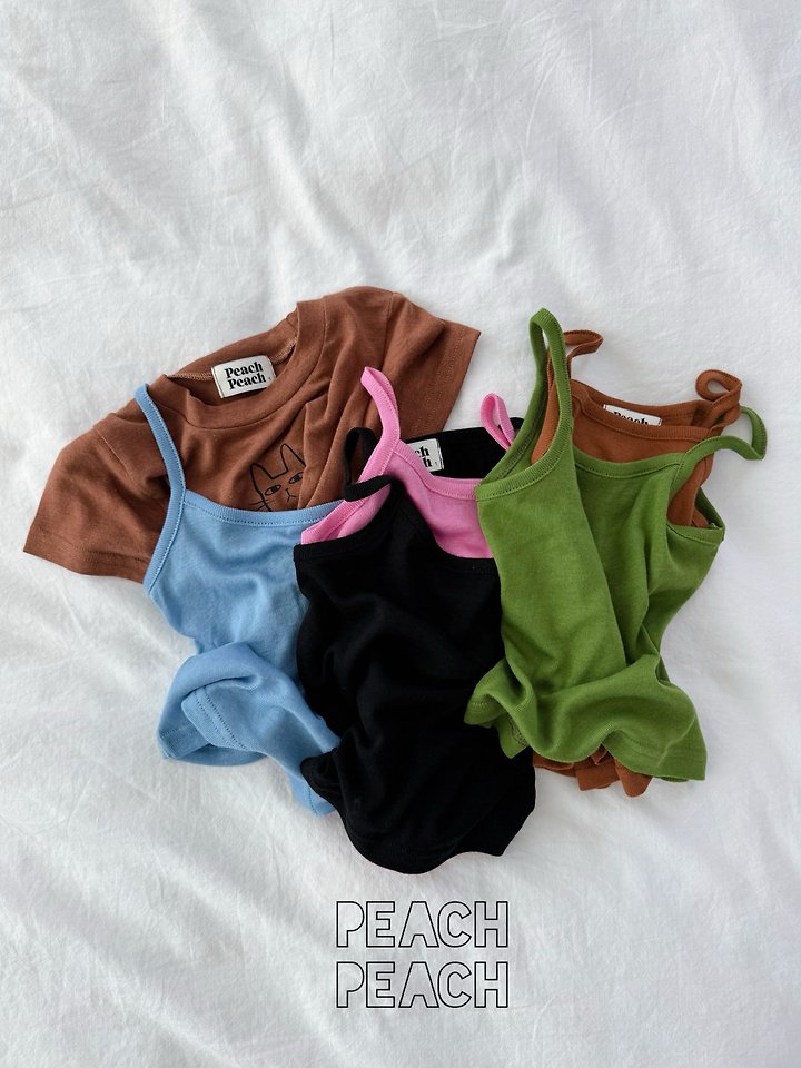 Peach Peach - Korean Children Fashion - #stylishchildhood - Soft Sleeveless - 8
