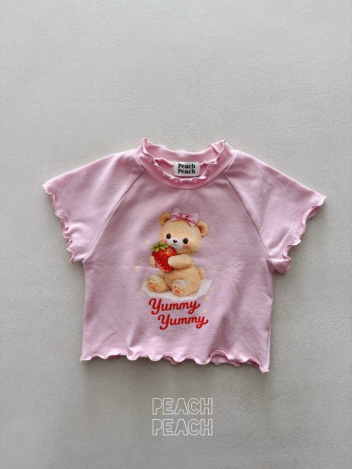 Peach Peach - Korean Children Fashion - #toddlerclothing - Yummy Yummy Tee - 10