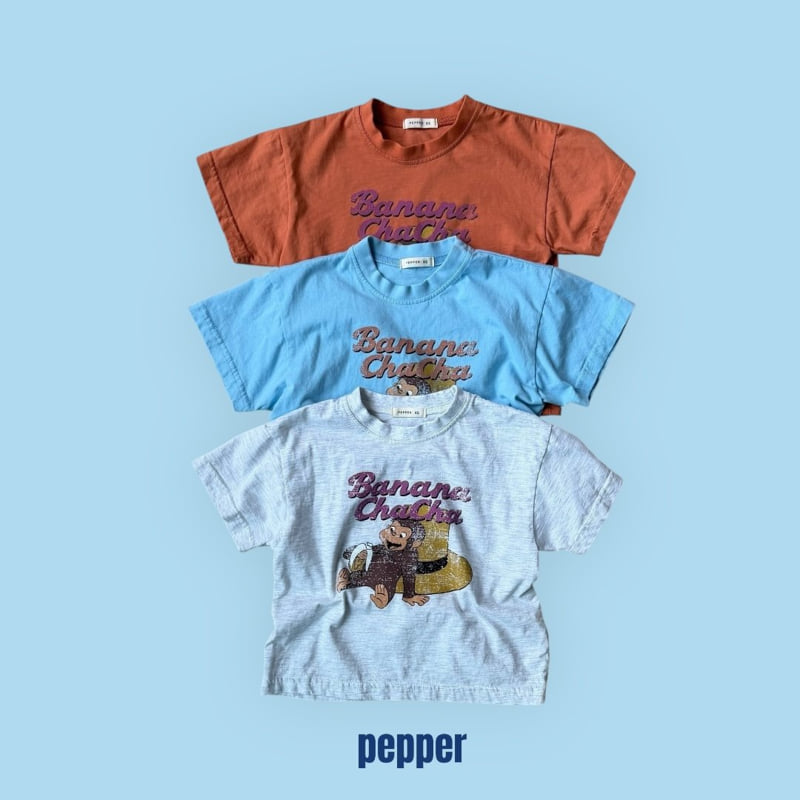 Pepper - Korean Children Fashion - #childofig - Banana ChaCha Short Sleeve Tee