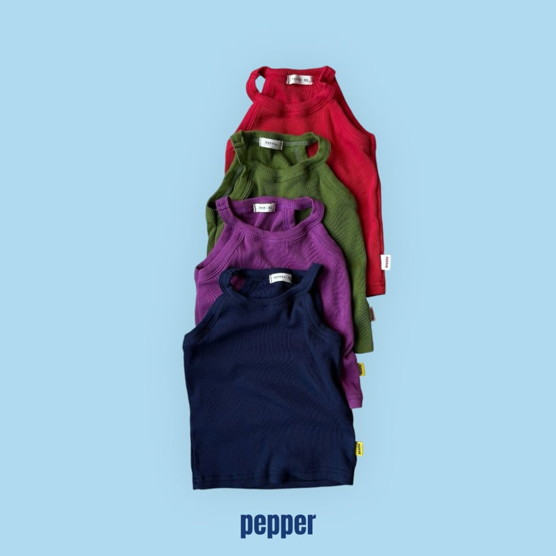 Pepper - Korean Children Fashion - #childofig - Halter Sleeveless