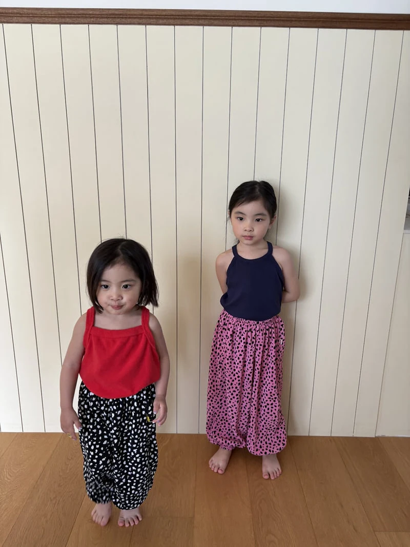 Pepper - Korean Children Fashion - #childofig - Black Pink Pleats Jogger Pants - 10