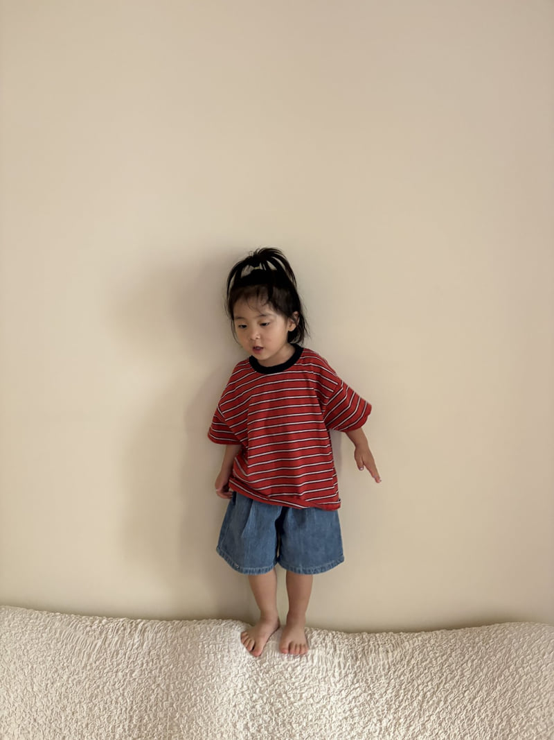 Pepper - Korean Children Fashion - #childrensboutique - Soft Denim Shorts - 5