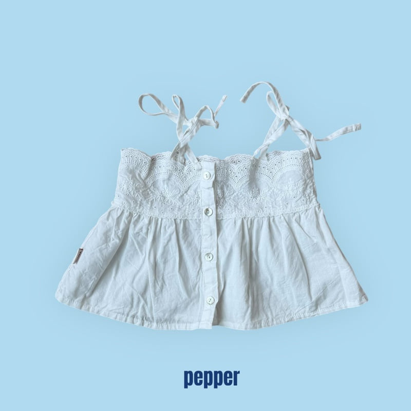 Pepper - Korean Children Fashion - #childrensboutique - Lace Blouse